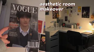 my room makeover - how to make your room look aesthetic + may room tour🦖🍳