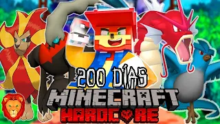 SOBREVIVÍ 200 días en la GUERRA POKEMON en Minecraft HARDCORE y esto es lo que sucedió...