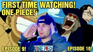 First Time Watching One Piece (Sub) Ep 9 and 10 Reaction Usopp Kuro and Jango