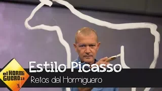 Antonio Banderas y Pablo Motos dibujan un toro al estilo Picasso - El Hormiguero 3.0