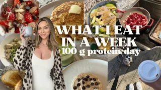 WHAT I EAT IN A WEEK , +100G PROTEIN PER DAY | healthy high protein meal ideas