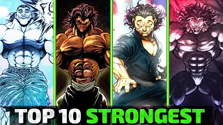 Baki Top 10 Strongest