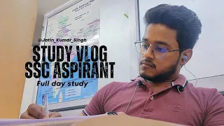 SSC ASPIRANT STUDY VLOG✨ Full day study plans📝😵CGL2024📍#studyvlog #aspirant #ssccgl2024 #cglstrategy