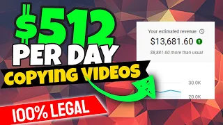 Copy & Paste Videos LEGALLY and Earn $517 Per Day (Without Making Videos 2023)