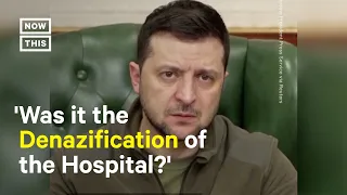 Zelenskyy Responds to Russian Airstrike on Children's Hospital & Maternity Ward #Shorts