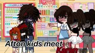 //afton kids meet karen//gacha //gacha afton //afton family//lovagames //