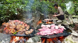 cooking on a rock - Pork ribs #25 | Cooking VN