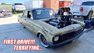 Our First Time Driving WAR BIRD!!! This Thing is INSANE!! (1,700hp Australian Burnout Car)