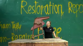 The genius girl who crossed 3km took the corn separator to repair it for free, it was amazing (ep12)