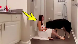 Wife Keeps Locking Herself In Bathroom With Dog Until Husband Notices Mark On Leg