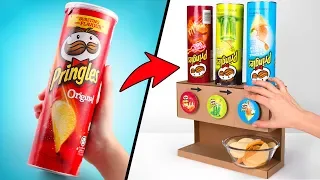 3 Smaki Pringles W 1 Dozowniku | Projekty Z Tektury