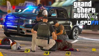 GTA 5 LSPDFR - Undercover US Marshals serving arrest warrants