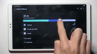 How to Check Total Screen Time on Samsung Galaxy Tab A7 Lite - Detect Onscreen Time