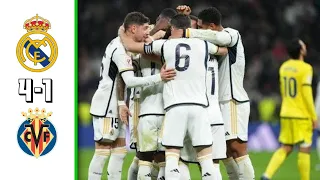 Real Madrid vs Villarreal 4-1 Highlights & All Goals 2023