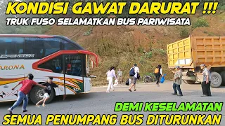 Kondisi Gawat Darurat‼️ Demi Keselamatan, Semua Penumpang Bus Diturunkan di Tanjakan Sitinjau Lauik