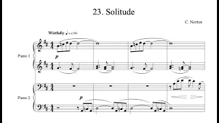 C. Norton - 23. Solitude - Microjazz Piano duets collection 2 for piano four hands (score)