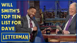 Will Smith's Top Ten List For Dave | Letterman