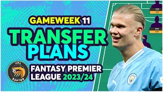 FPL GAMEWEEK 11 TRANSFER PLANS | HAALAND BACK IN? | Fantasy Premier League Tips 2023/24