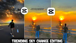 New Trending Sky Moving Reels Video Editing In Capcut | Sky Change Reels Video Editing In Capcut2023