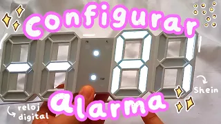 Como CONFIGURAR la ALARMA del RELOJ DIGITAL de Aliexpress | Shein