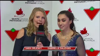 Gabrielle Daleman - 2018 Canadian National Figure Skating Championships Post FS Interview - TSN4