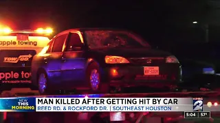 Man dead after getting hit by car in southeast Houston, police say