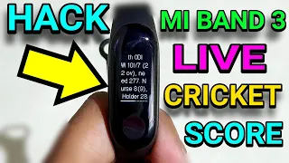 Mi Band 3 Live Cricket Score Ball By Ball | best tricks of mi band 3 | Mi Band 3 Hidden amazing tips