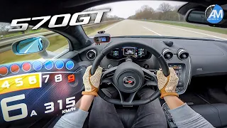 McLaren 570 GT | 322 km/h run & faster 100-200 km/h than a 992 Turbo S | by Automann