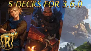 5 FUN Decks to Try in Patch 3.6.0 | Legends Of Runeterra | A Curious Journey