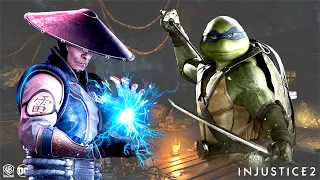 Leonardo vs RAIDEN - Mortal Kombat 11 vs DC Injustice 2 - 4K UHD Gameplay