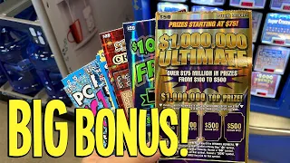 BIG BONUS WIN! 💰 $50 $1,000,000 Ultimate 🔴 Fixin To Scratch