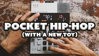 Pocket Operator EP-133 KO2 lofi hip hop / unboxing the new toy & building my first beat