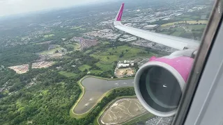 Wizz Air A321NEO departure at London Gatwick Airport