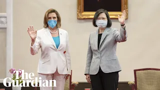 Nancy Pelosi meets Taiwan president Tsai Ing-wen – as it happened