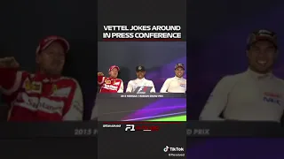 Vettel Jokes Around During Press Conference 🤣