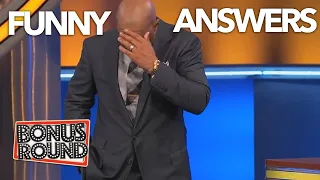 STEVE HARVEY CAN'T BELIEVE THESE ANSWERS ON FAMILY FEUD!