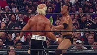 Dwayne "The Rock" Johnson battles Hollywood Hogan