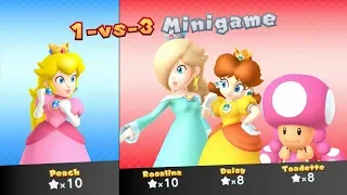 Mario Party 10 Party Mode Airship Central - Peach vs Daisy vs Rosalina vs Toadette
