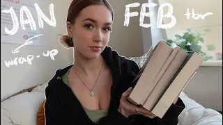 my january wrap up + february tbr | reading wrap up!