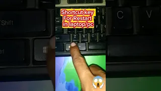 laptop/pc restart shortcut key 🔑|| how to restart laptop | #shorts #pc #viral #popular