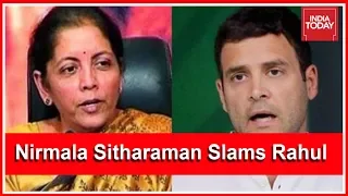 Nirmala Sitharaman Slams Rahul Gandhi's Rafale Allegations | #ModiTrustTest