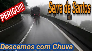 Serra de Santos !!!! Descendo a Serra de Santos com Chuva!!!!