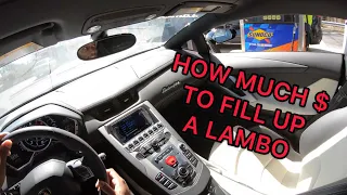 2013 Lamborghini Aventador LP700-4 Gas Station Takeover Reaction POV