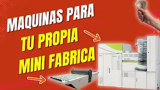 8 MAQUINAS para tu propia PEQUEÑA FABRICA | Las MEJORES para GANAR DINERO y POCO CONOCIDAS