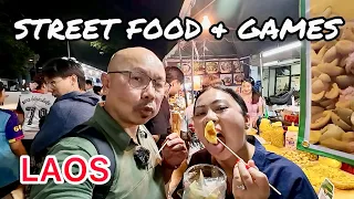 Endless Street Food & Games At Laos Boat Racing Festival 2023 (Vientiane) 🔥