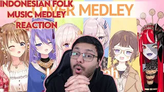 【HOLOLIVE ID】INDONESIAN FOLK MUSIC MEDLEY REACTION