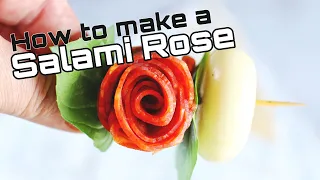 How to Make A Salami Rose | The Easy Way {Without a Wineglass}