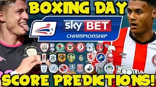 My Championship Boxing Day Score Predictions! + CHRISTMAS GIVEAWAY! How Will Your Team Do?!