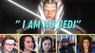 Reactors Reaction to Ahsoka saying "I AM NO JEDI" from Star Wars Rebels 2x22 | Twilight Apprentice