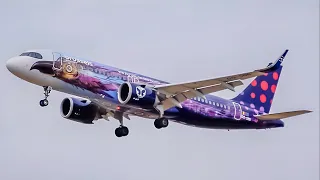 NEW AMARE LIVERY, Brussels Airport Planespotting Compilation #2